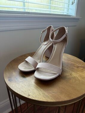 Target Blush Ankle-Strap Block Heel Sandals